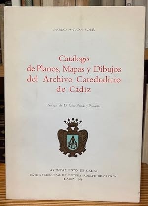 Imagen del vendedor de CATALOGO DE PLANOS, MAPAS Y DIBUJOS DEL ARCHIVO CATEDRALICIO DE CADIZ a la venta por Fbula Libros (Librera Jimnez-Bravo)