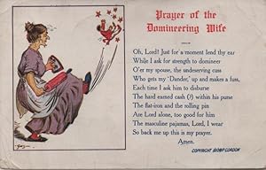 Seller image for marital woes postcard: Prayer of the Domineering Wife for sale by Mobyville