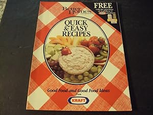 Seller image for Better Homes and Gardens Kraft Quick and Easy Recipes 1988 for sale by Joseph M Zunno
