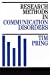 Image du vendeur pour Research Methods in Communication Disorders [Soft Cover ] mis en vente par booksXpress
