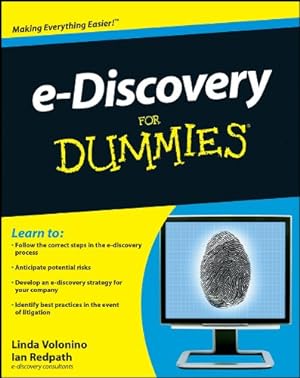 Seller image for e-Discovery For Dummies by Pollard, Carol, Redpath, Ian [Paperback ] for sale by booksXpress