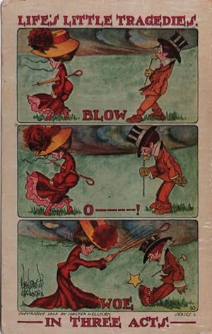 Seller image for Comeuppance postcard: Life's Little Tragedies in Three Acts for sale by Mobyville