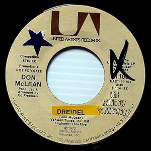 Immagine del venditore per Dreidel (Mono/Stereo) [7" 45 rpm Promo] venduto da Kayleighbug Books, IOBA