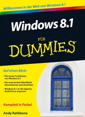 Bild des Verkufers fr Windows 8.1 fr Dummies zum Verkauf von Versandantiquariat Felix Mcke