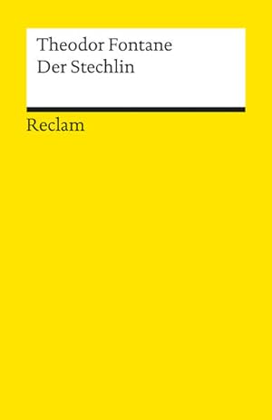 Imagen del vendedor de Der Stechlin: Roman (Reclams Universal-Bibliothek) a la venta por Versandantiquariat Felix Mcke