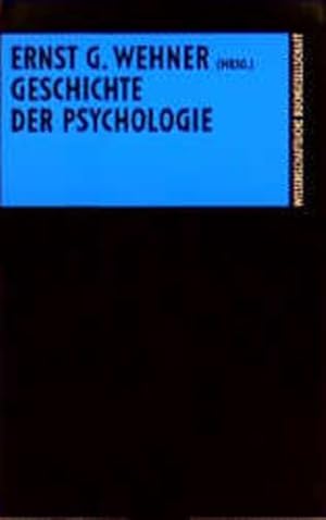 Bild des Verkufers fr Geschichte der Psychologie: Eine Einfhrung zum Verkauf von Versandantiquariat Felix Mcke