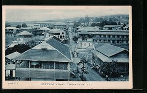 Ansichtskarte Matadi, Avant l`incendie de 1927