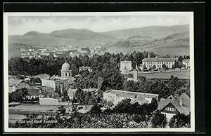 Ansichtskarte Landeck, Bad und Stadt Landeck aus der Vogelschau