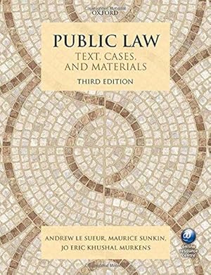 Immagine del venditore per Public Law Text, Cases, and Materials 3/e venduto da WeBuyBooks