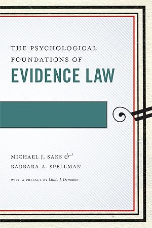 Bild des Verkufers fr The Psychological Foundations of Evidence Law zum Verkauf von moluna