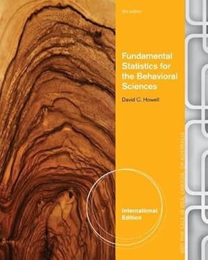 Immagine del venditore per Fundamental Statistics for the Behavioral Sciences, International Edition venduto da WeBuyBooks