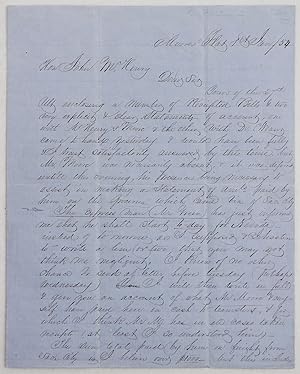Murray, John Sutherland (1818-1882); Moore, Henry M. Original Autograph Letter Signed from Moores...