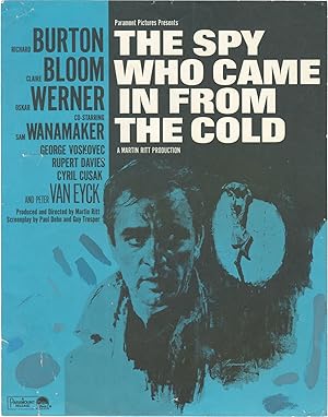 The Spy Who Came In from the Cold (Original press kit from the 1965 film)