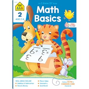 Image du vendeur pour School Zone - Math Basics 2 Deluxe Edition Workbook, Ages 7 to 8, Addition & Subtraction, Time & Money, Place Value, Sums and Differences, Fact Families, and More by Barbara Bando Irvin&#44 Ph.D., School Zone Staff [Paperback ] mis en vente par booksXpress