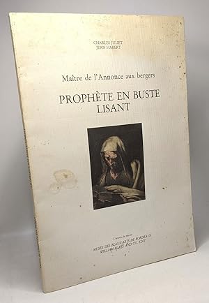 Seller image for Matre de l'Annonce aux bergers - Prophte en buste lisant for sale by crealivres