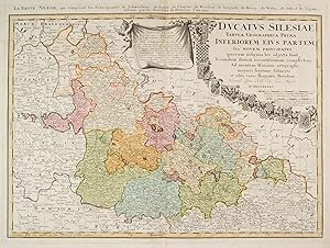 SCHLESIEN. - Niederschlesien. - Karte. "Ducatus Silesia Tabula geographica prima, inferiorem eius...