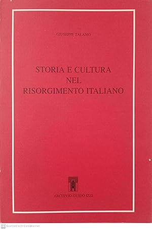 Immagine del venditore per Storia e cultura nel risorgimento italiano venduto da Llibres Capra