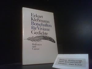 Seller image for Botschaften fr Viviane : Gedichte. Eckart Klessmann for sale by Der Buchecker