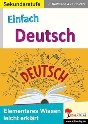 Bild des Verkufers fr Einfach Deutsch : Elementares Wissen leicht erklrt zum Verkauf von AHA-BUCH GmbH