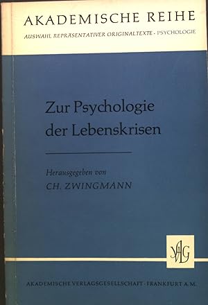 Imagen del vendedor de Zur Psychologie der Lebenskrisen. Akademische Reihe : Psychologie a la venta por books4less (Versandantiquariat Petra Gros GmbH & Co. KG)