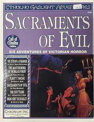 Bild des Verkufers fr Call of Cthulhu: Sacraments of Evil (Chaosium 2345) zum Verkauf von Memento Mori Fine and Rare Books