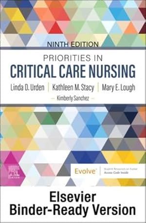 Seller image for Priorities in Critical Care Nursing - Binder Ready by Urden DNSc RN CNS NE-BC FAAN, Linda D., Stacy PhD APRN-CNS CCNS FCNS, Kathleen M., Lough PhD RN CCNS FCCM FAHA FCNS FAAN, Mary E. [Loose Leaf ] for sale by booksXpress