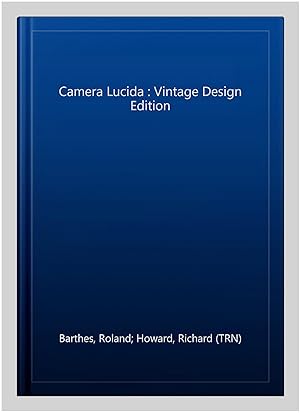 Image du vendeur pour Camera Lucida : Vintage Design Edition mis en vente par GreatBookPricesUK