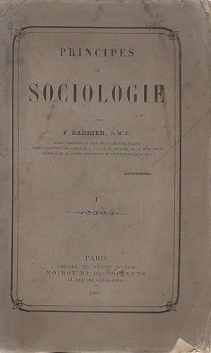 Image du vendeur pour Principes de sociologie mis en vente par PRISCA