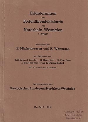 Bild des Verkufers fr Erluterungen zur Bodenbersichtskarte von Nordrhein-Westfalen 1 : 300.000 zum Verkauf von Paderbuch e.Kfm. Inh. Ralf R. Eichmann