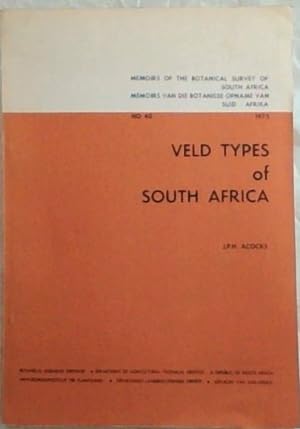Image du vendeur pour Veld Types of South Africa: With Accompanying Veld Type Map mis en vente par Chapter 1