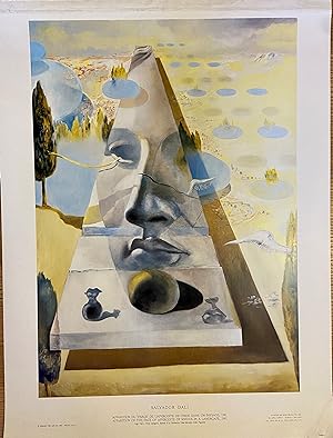 SALVADOR DALI: APPARITION DU VISAGE DE L'APHRODITE DE CNIDE DANS UN PAYSAGE, 1981 - 79 X 60 CM PO...