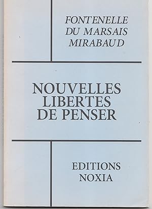 Image du vendeur pour Nouvelles liberts de penser mis en vente par Librairie Franoise Causse