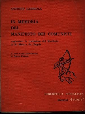 Bild des Verkufers fr In memoria del manifesto dei comunisti zum Verkauf von Librodifaccia