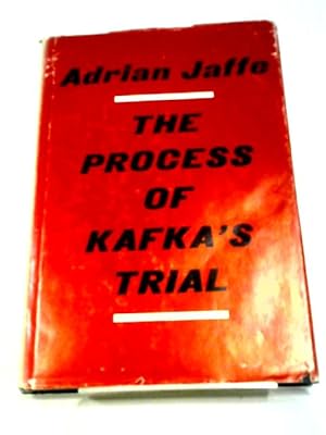 Bild des Verkufers fr The Process of Kafka's Trial zum Verkauf von World of Rare Books