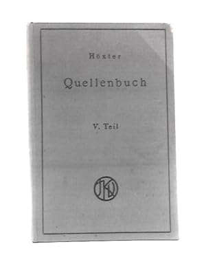 Image du vendeur pour Quellenbuch Zur Judischen Geschichte Und Literatur, V Teil mis en vente par World of Rare Books