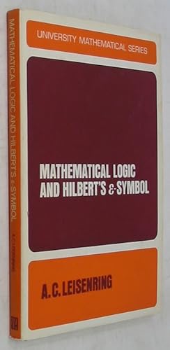 Imagen del vendedor de Mathematical Logic and Hilbert's E-symbol a la venta por Powell's Bookstores Chicago, ABAA