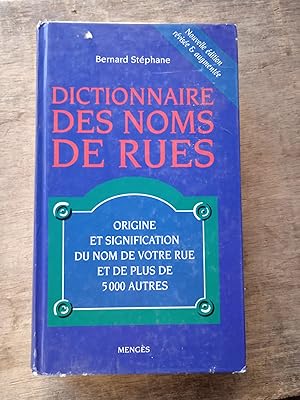 Dictionnaire des noms de rues