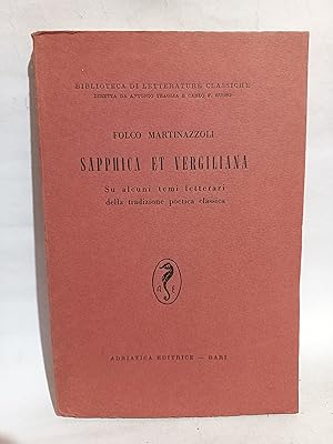 Imagen del vendedor de Sapphica et Vergiliana a la venta por Libros de Ultramar Alicante