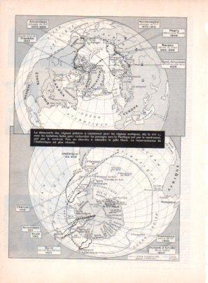 Bild des Verkufers fr LAMINA V23571: Carte de dcouverte des rgions polaires zum Verkauf von EL BOLETIN