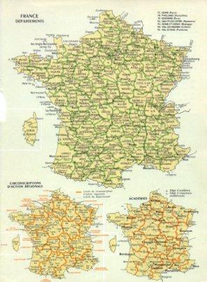 Bild des Verkufers fr LAMINA V23598: France departements carte zum Verkauf von EL BOLETIN