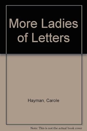 Seller image for More Ladies of Letters for sale by WeBuyBooks