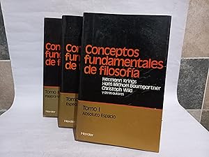 Image du vendeur pour Conceptos Fundamentales de Filosofa Tomo I, II y III mis en vente par Libros de Ultramar Alicante