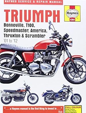 Seller image for Triumph Bonneville, T100, Speedmaster, America Service and Repair Manual: 2001-2012 (Haynes Service and Repair Manuals) for sale by WeBuyBooks