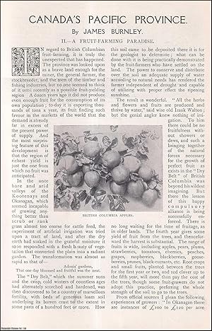 Bild des Verkufers fr British Columbian Fruit-Farming Paradise. An uncommon original article from The Strand Magazine, 1909. zum Verkauf von Cosmo Books