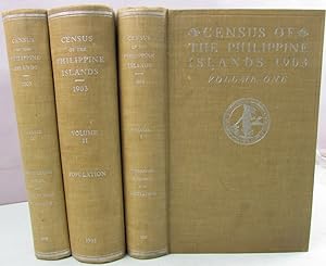 Immagine del venditore per Census of the Philippine Islands Taken under the Direction of the Philippine Commission in the Year 1903, Volumes I, II IV, venduto da Antique Emporium