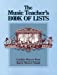 Seller image for The Music Teacher's Book of Lists [Soft Cover ] for sale by booksXpress
