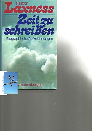 Image du vendeur pour Zeit zu schreiben. Biographische Aufzeichnungen. [signiert, signed, Widmung an Klaus Peter Dencker]. Nachwort von Rolf Hdrich. mis en vente par Antiquariat Schrter -Uta-Janine Strmer