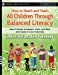 Seller image for How to Reach and Teach All Children Through Balanced Literacy [Soft Cover ] for sale by booksXpress