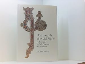 Seller image for Hier Hatte Ich Einst Viel Plsier. for sale by Book Broker