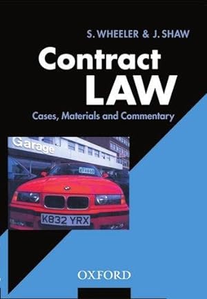 Bild des Verkufers fr Contract Law: Cases, Materials, and Commentary zum Verkauf von WeBuyBooks